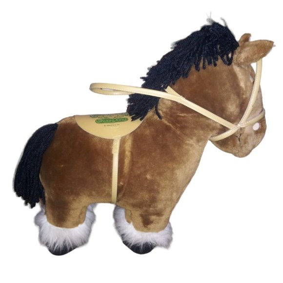 Cabbage Patch Kids Brown Pony Stuffed Animal Horse Plush Saddle Bridle CPK 1984 - Picture 4 of 12